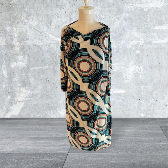 Liz Claiborne Dresses & Skirts - LIZ CLAIBORNE Petite retro long sleeve dress. Size PL.